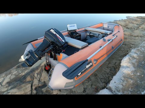 Видео: Kitt Boats 370 НДНД и Toyama 9.9 Тест скорости и первые впечатления.