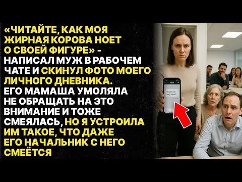 Видео: Муж сфоткал мои личные записи из дневника и отправил в общий чат с коллегами