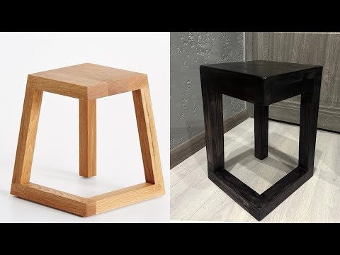 Видео: Самый простой дизайнерский табурет на кухню. С чертежами и размерами. СДЕЛАЕТ КАЖДЫЙ!!!!