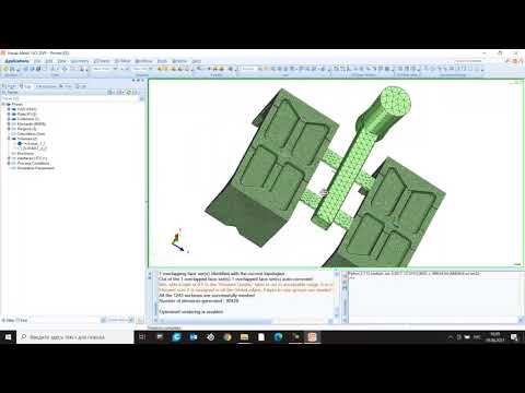 Видео: Моделирование литья в песчаные формы в ProCast - импорт геометрии, параметры, построение сетки