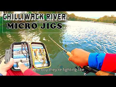Видео: Микроджиг-приманки CRUSH для ловли лосося на реке Чилливак (новая техника ловли лосося)