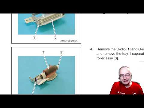 Видео: Минольта Бизхаб формата А3 решение проблем с подачей бумаги из кассет