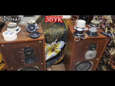 Видео: Замена сч в 35ас ,финал. звук 35ас-021, Las 125 , Visaton sc13 , Ivolga CS 2.5, 25гдн-3 , 4гд-8е