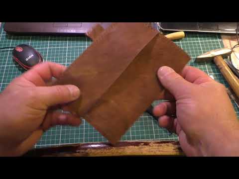 Видео: Кожанная Обложка для Блокнота. Как сшить самому.  (самый простой способ ).Сделай Сам.