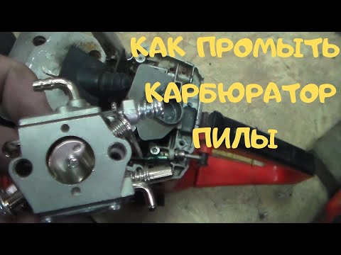 Видео: Как промыть карбюратор бензопилы