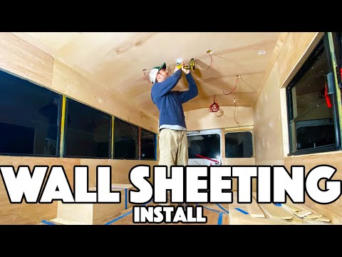 Видео: Ремонт салона школьного автобуса | День установки потолка