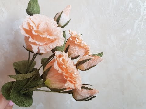 Видео: Эустома из бумаги как НАСТОЯЩАЯ DIY Mellas