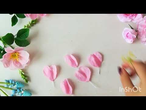 Видео: Шиповник из холодного фарфора