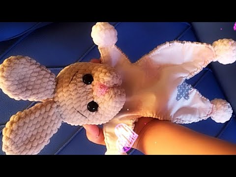 Видео: Плюшевый комфортер крючком. Часть 1-ая.