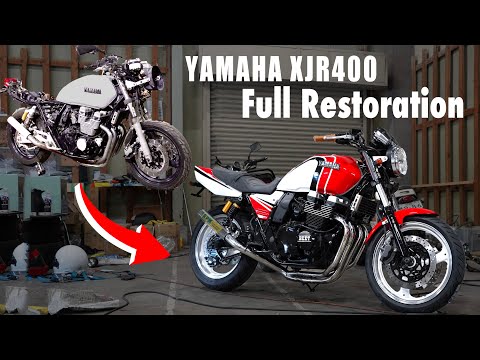 Видео: Полная реставрация мотоцикла, который сломался 21 год назад | Yamaha XJR400