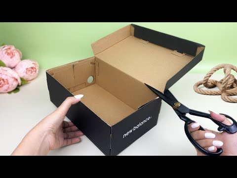 Видео: Не выбрасывайте коробки из-под обуви! Посмотрите, ЧТО из них можно сделать - Переработка