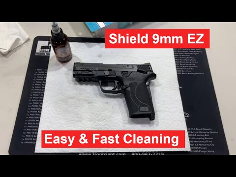 Видео: Как очистить щит M&P Shield 9 мм EZ или Equalizer с помощью 4 инструментов. Разборка (в полевых у...