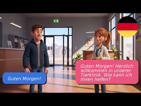 Видео: 5 простых диалогов на немецком языке А1 А2 В ветеринарной клинике