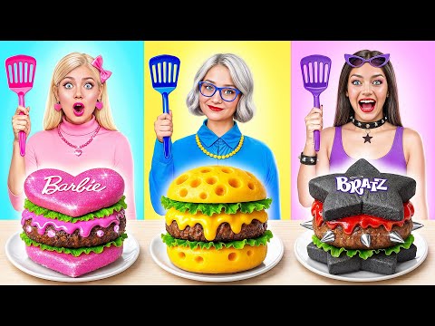 Видео: Кулинарный Челлендж: Барби vs Братц против Бабушки | Потрясающие Кухонные Лайфхаки от Multi DO Smile