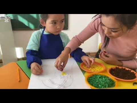 Видео: Фетр қалдықтары арқылы сурет салу. Тымақ. Дәстүрден тыс сурет салу