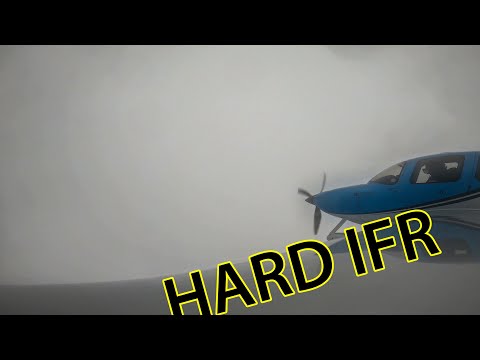 Видео: Практика полетов по ППП в жестких условиях IMC, стиль Cirrus sr22