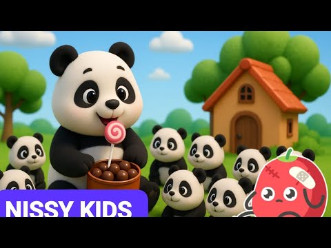 Видео: 10 маленьких панд | Милый 3D-мультфильм для детей | Развивающая песенка