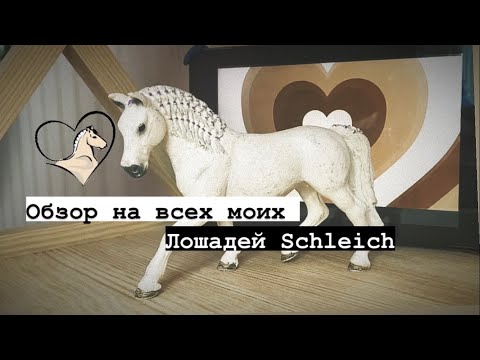 Видео: Обзор на всех моих лошадей щляйх/ Schleich (+описание)