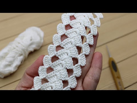 Видео: КРУЖЕВО КРЮЧКОМ вязание для начинающих  SUPER Lace Crochet Pattern knitting Tutorial for beginners