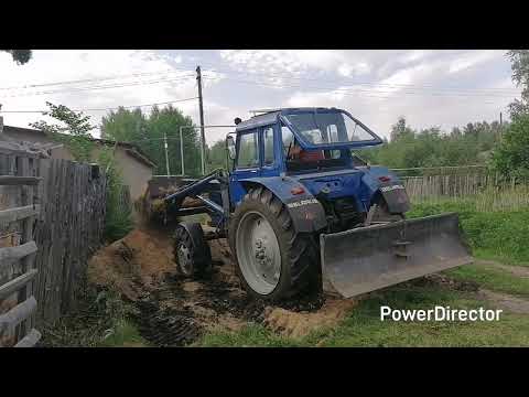 Видео: МТЗ-82 и Т-25, помощь уазу