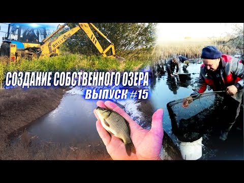Видео: #15 СКОЛЬКО РЫБЫ ВЫЖИЛО в НОВОМ ПРУДУ!? ЧТО ПРОИЗОШЛО ТУТ ЗА ГОД? СОЗДАНИЕ СОБСТВЕННОГО ОЗЕРА