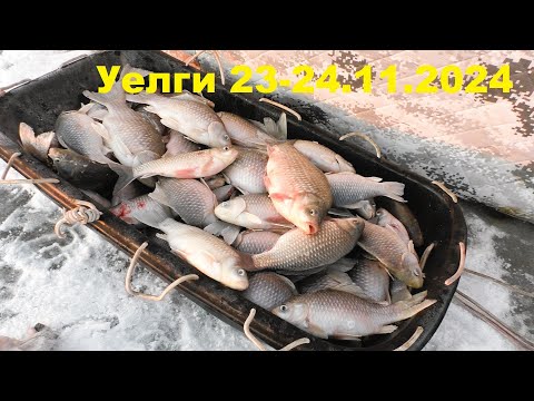 Видео: Рыбалка на озере Уелги 23.11.2024, отличное начало зимнего сезона!