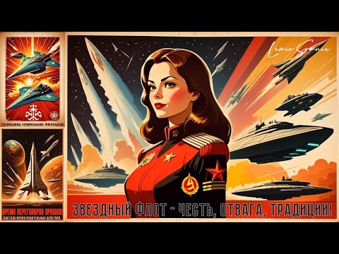 Видео: Звёздный флот ~ [ ИИ песня в стиле советского ретрофутуризма / Soviet Retro-Futurism AI song ]