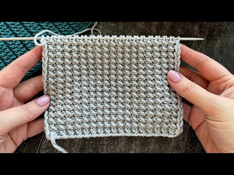 Видео: Простой узор спицами Узелки