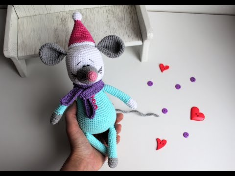 Видео: Мышонок крючком. Часть1. Схема мышки крючком / Crochet mouse pattern.