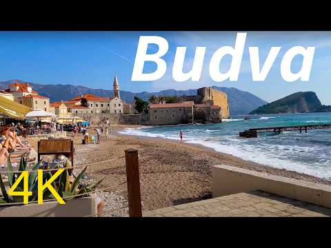 Видео: Будва Черногория в пешеходной экскурсии 4K октябрь 2024 г.