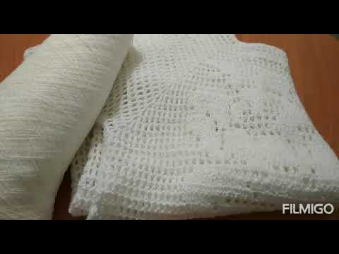 Видео: Кофточка в технике филейного вязания / Белые розы /