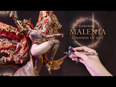 Видео: Я сделал кольцо Malenia Elden - рисунок фигуры, напечатанный на 3D-принтере #elegoo