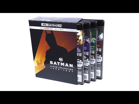 Видео: 4K Ultra HD Blu-ray "Бэтмен. 4 фильма (1989 - 1997)" [Italy]