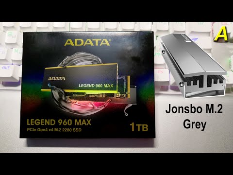 Видео: M.2  ADATA LEGEND 960M - хорошая память, плохой радиатор. Меняю на Jonsbo M.2 Grey.