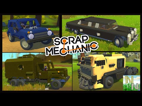 Видео: Камаз для выживания и много техники. Scrap Mechanic Ваши Постройки 0.1.27