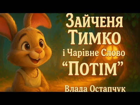 Видео: Добра казка для дітей: “Зайченя Тимко і чарівне слово Потім” | Як впоратися з емоціями