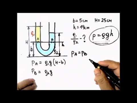 Видео: Физика. Решение задач.  U- образная трубка .Выполнялка 34