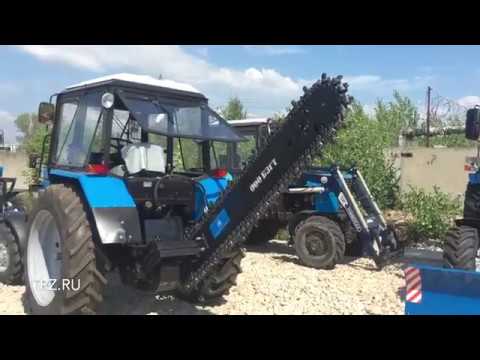 Видео: Грунторез цепной экскаватор