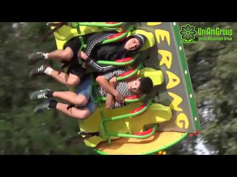 Видео: Аттракцион BOOMERANG (БУМЕРАНГ). Производство аттракционов.