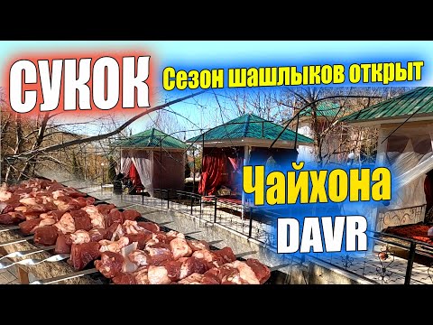 Видео: СУКОК СЕЗОН ШАШЛЫКОВ ОТКРЫТ. ЧАЙХОНА "ДАВР". #узбекистан #сегодня #уличнаяеда #шашлыки #мясо #шурпа