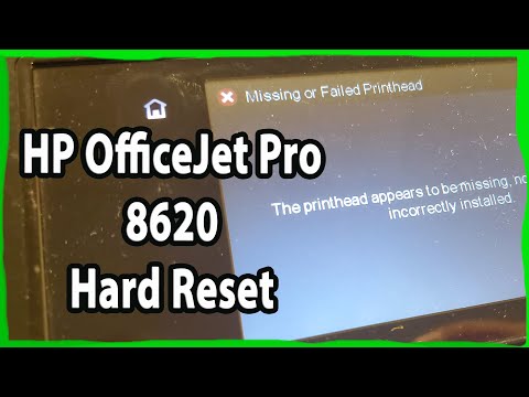 Видео: Как исправить ошибку системы чернил HP OfficeJet Pro 8620 после аппаратного сброса
