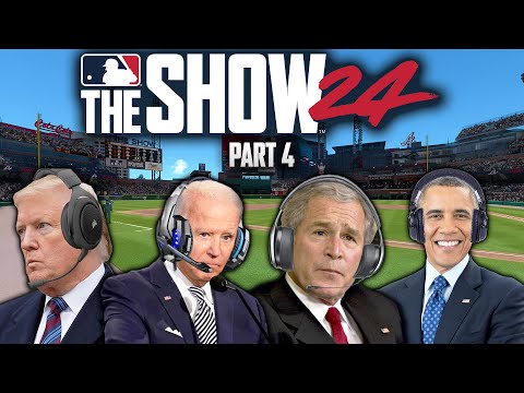 Видео: Президенты США играют в MLB The Show 24 (часть 4)