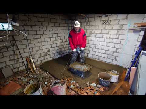 Видео: 3 часть залил полностью стяжку в сарае 🙏👍💯