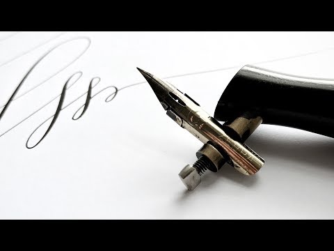 Видео: О перьях и держателях. Как ухаживать за перьями. Упражнения для острого пера | U0026