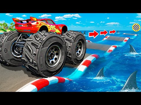 Видео: ПРОЕХАЛ ВОДНЫЕ КОЧКИ НА ОГРОМНОМ СУПЕРКАРЕ В ГТА 5! ЭКСПЕРИМЕНТ GTA 5 ОНЛАЙН