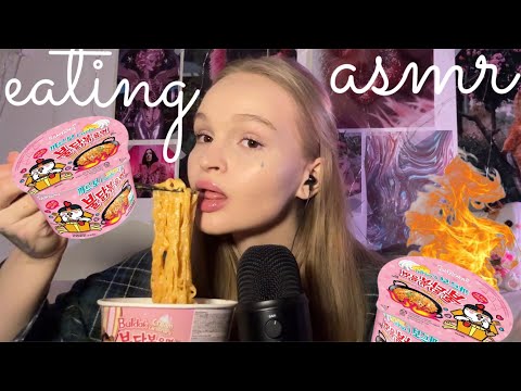Видео: 🌶️ итинг САМОЙ ОСТРОЙ лапши buldak 🍜 asmr