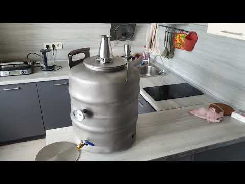 Видео: Автоклав-перегонный куб из пивной кеги.