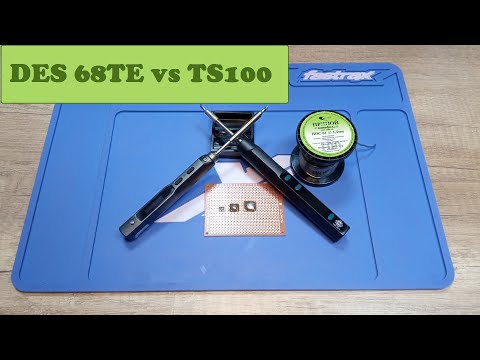 Видео: Мини паяльник DES 68TE VS TS100.  Новый портативный USB паяльник с Aliexpress