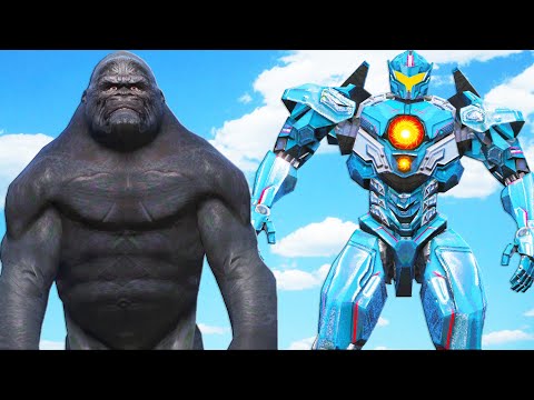 Видео: кинг-конг против тихоокеанского рубежа - цыганский мститель против конга