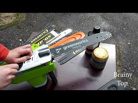 Видео: Обзор электропилы Greenworks GCS 1836, подойдет ли шина от Stihl 180?